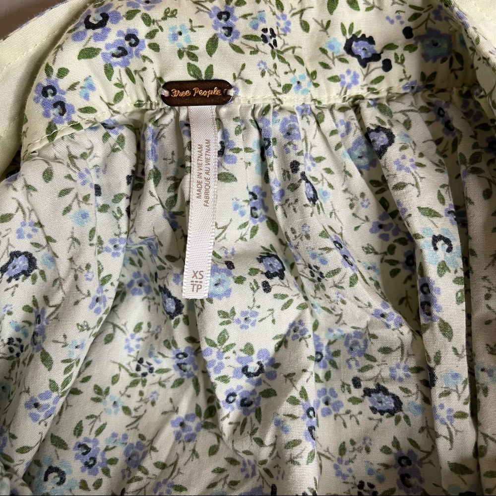 Free People Petunia Mini Dress floral Combo Dress - Picture 5 of 7